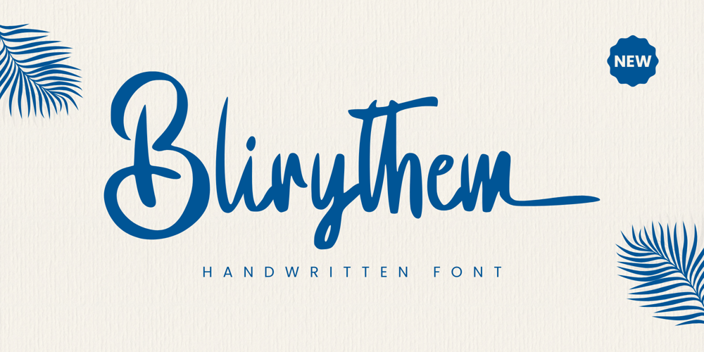 Blirythem font