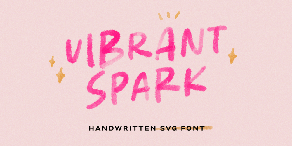 Vibrant Spark font