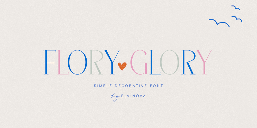 Flory Glory font