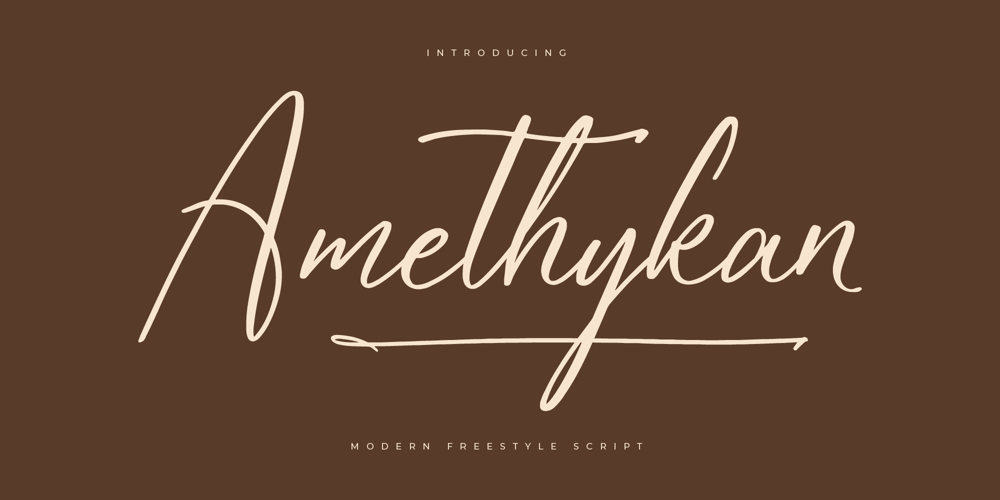Amethykan font