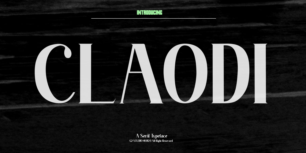 Claodi font