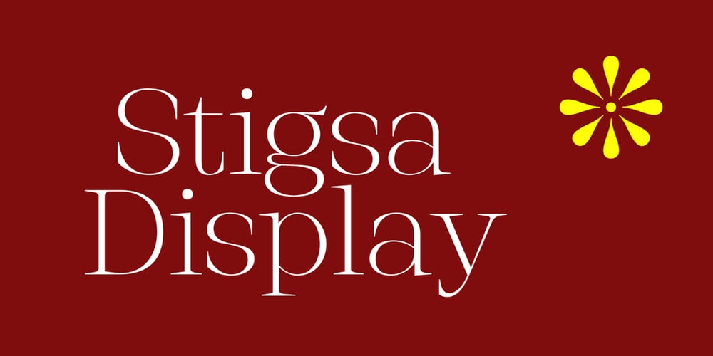 Stigsa Display font