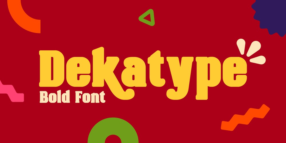 Dekatype font