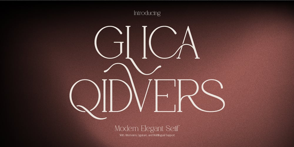 Glica Qidvers font