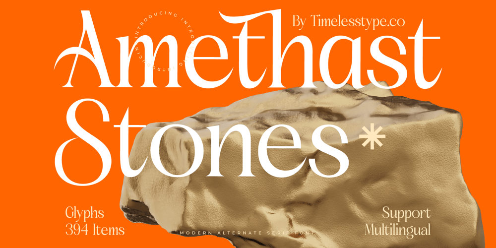 Amethast Stones font