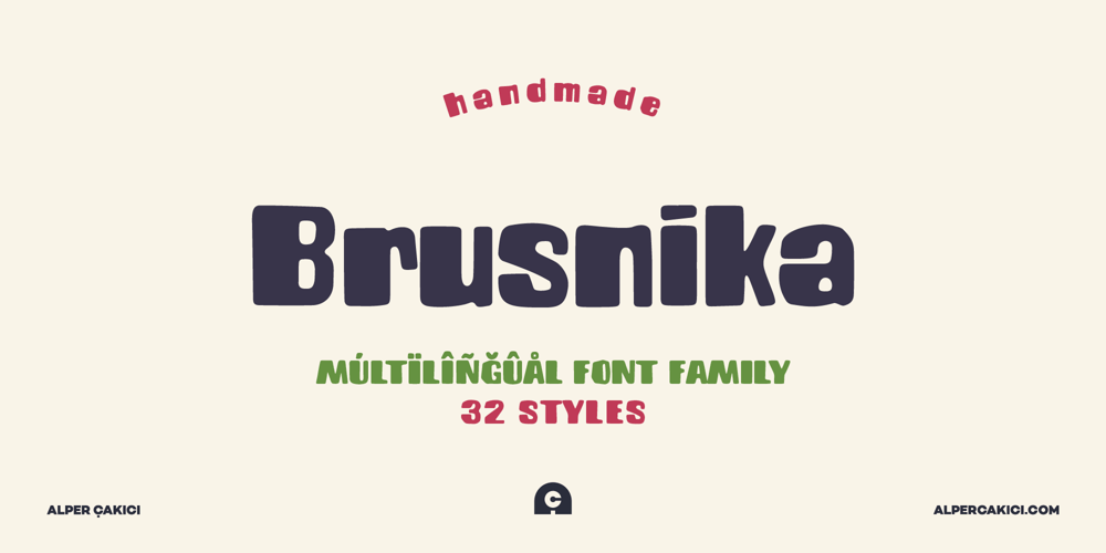 Brusnika font