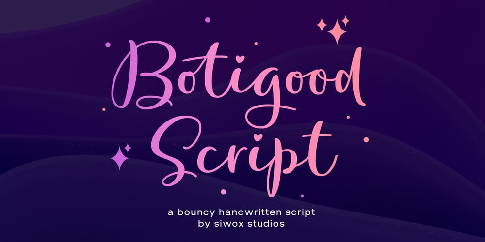 Botigood Script font