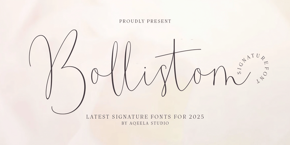 Bollistom font