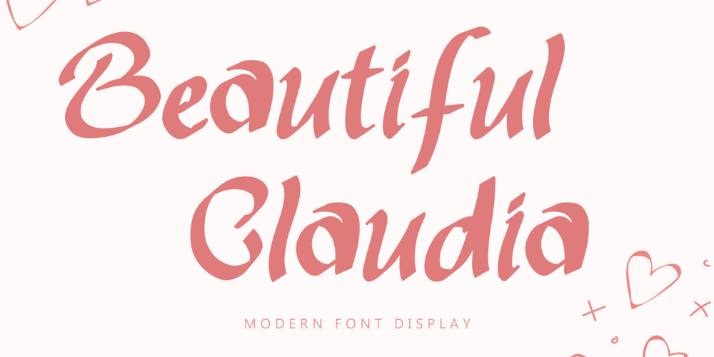 Beautiful Claudia font