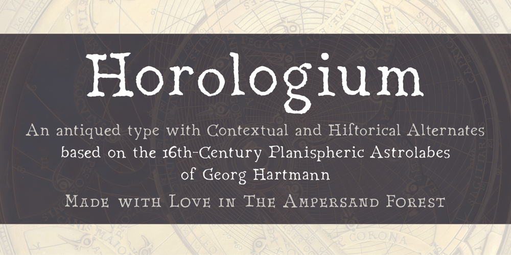 Horologium font