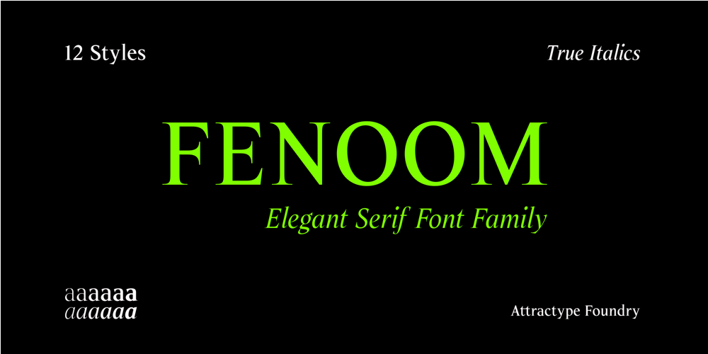Fenoom font