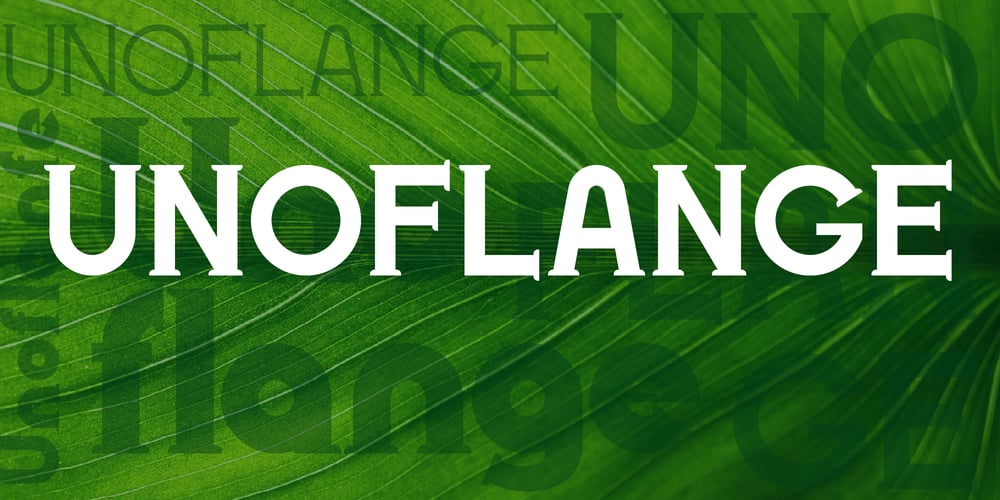 Unoflange font