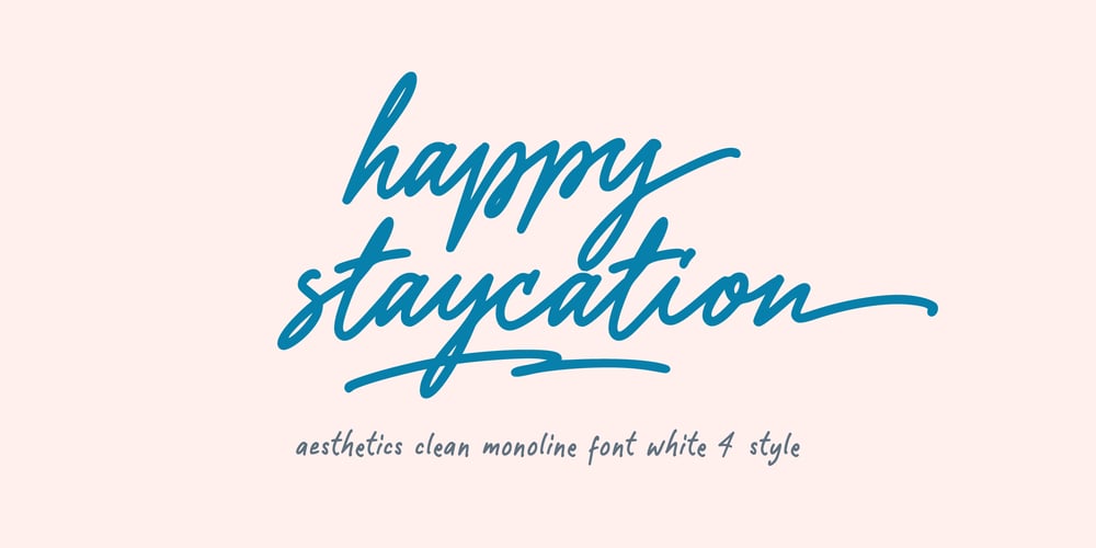 Happy Staycation font