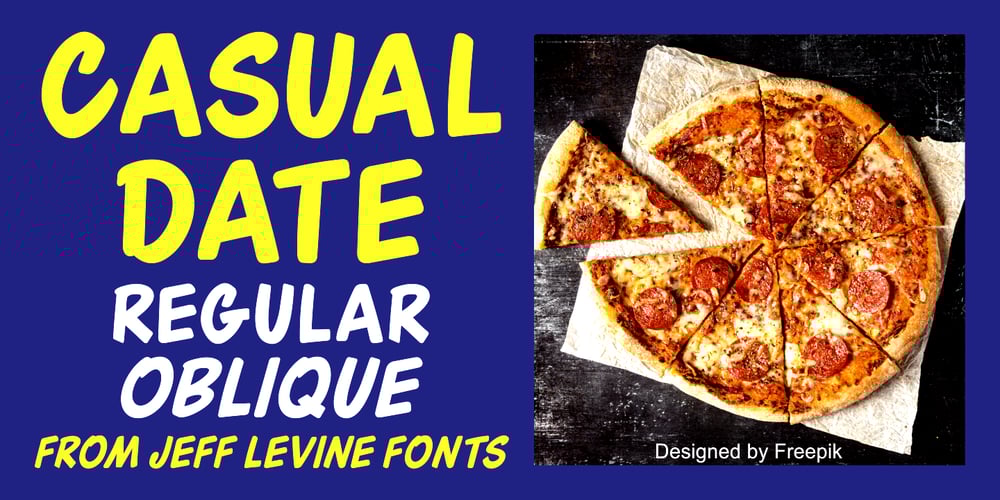 Casual Date JNL font