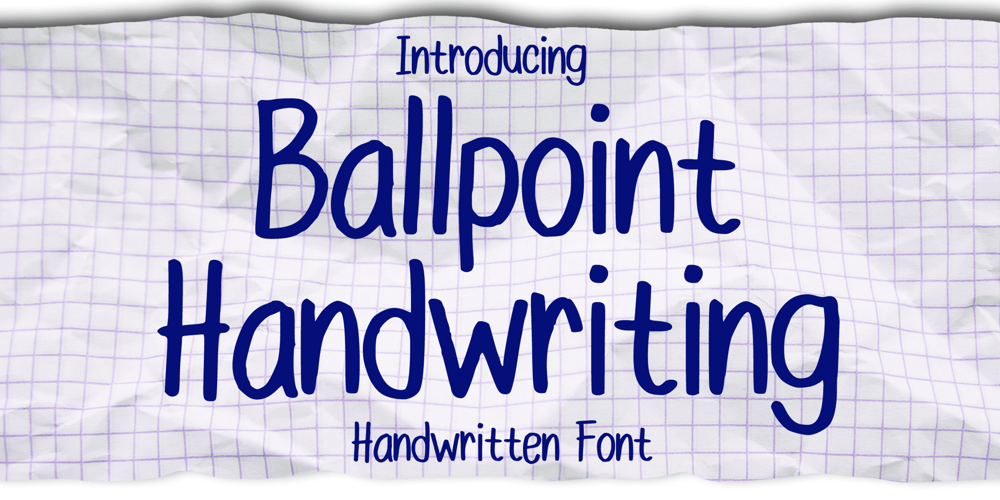 Ballpoint Handwriting font