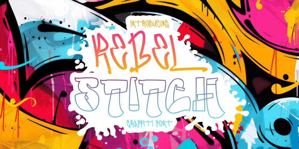 Rebel Stitch font