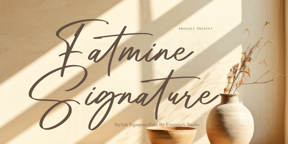 Fatmine Signature font