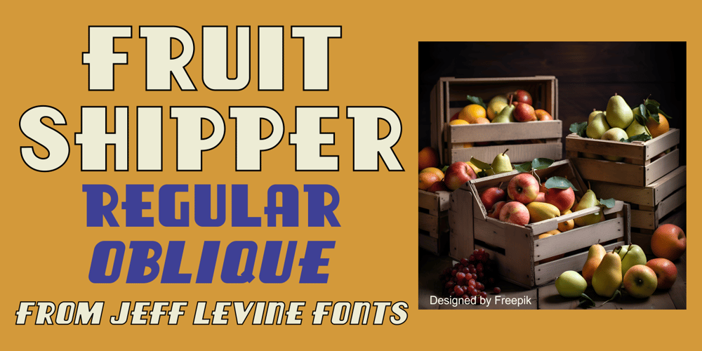 Fruit Shipper JNL font