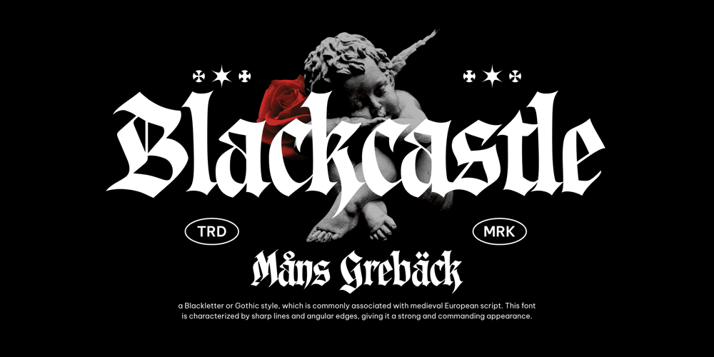 Blackcastle font