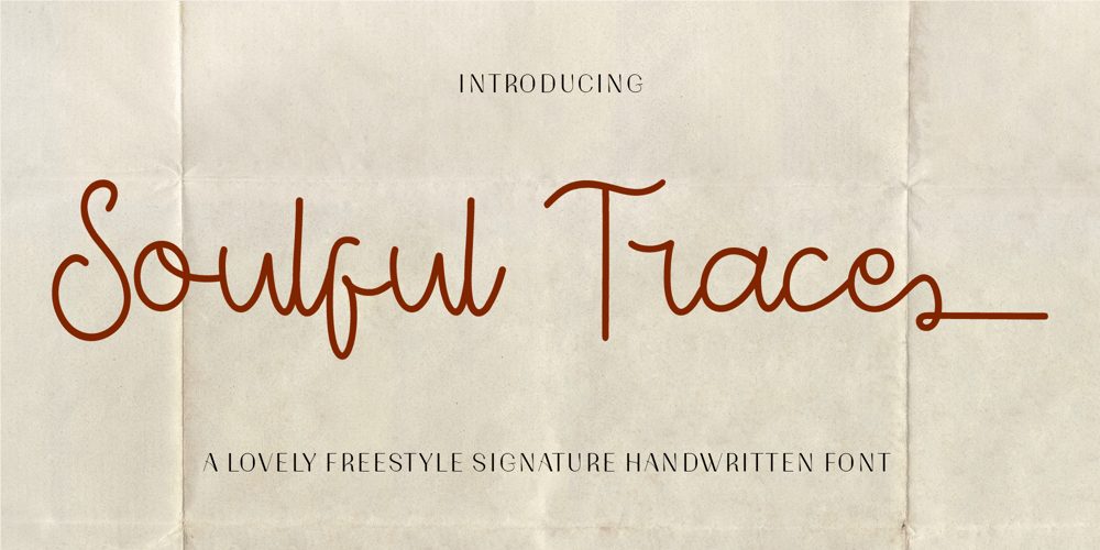 CF Soulful Trace font
