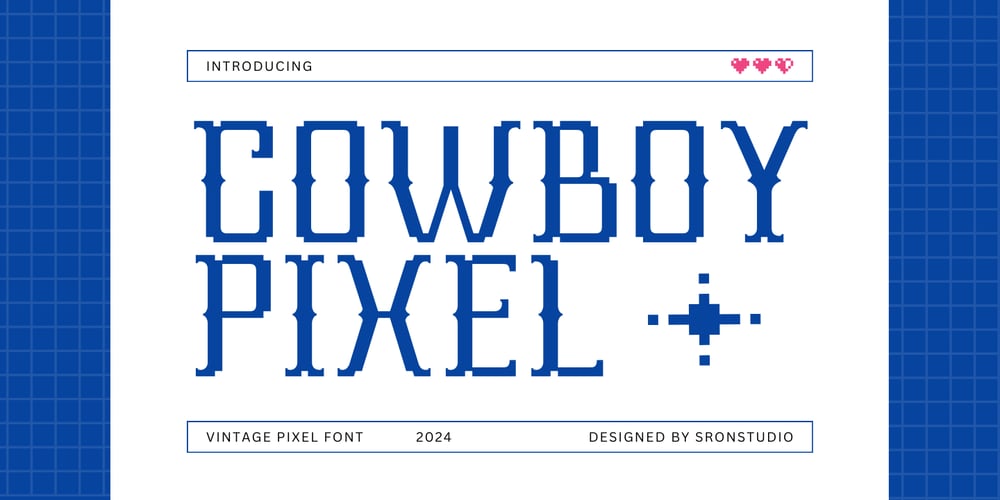 Cowboy Pixel font