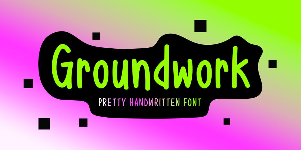 Groundwork font