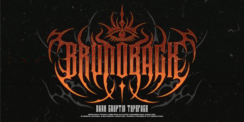 Bruno back font