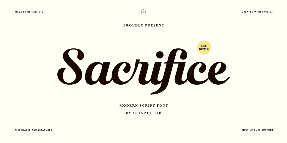 Sacrifice font