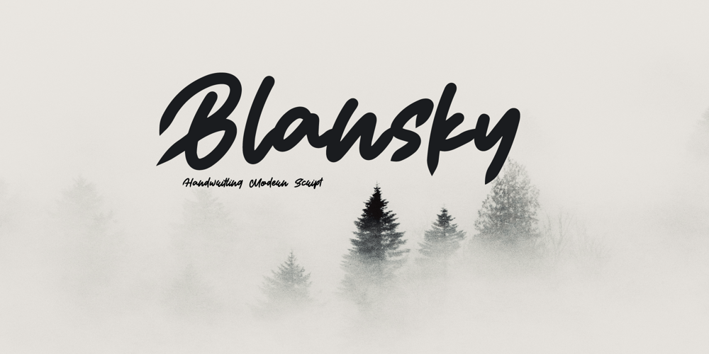 Blansky font