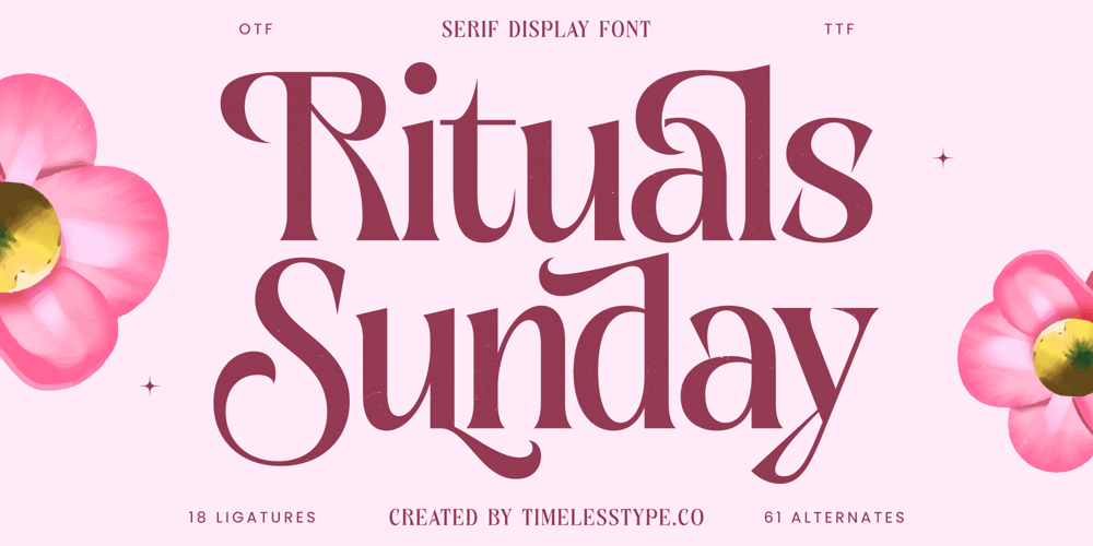 Rituals Sunday font
