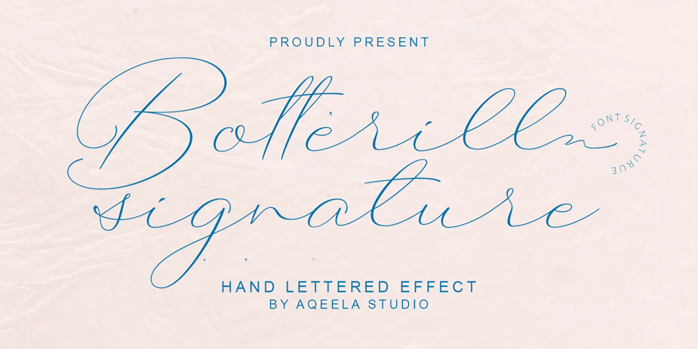 Botterill Signature font
