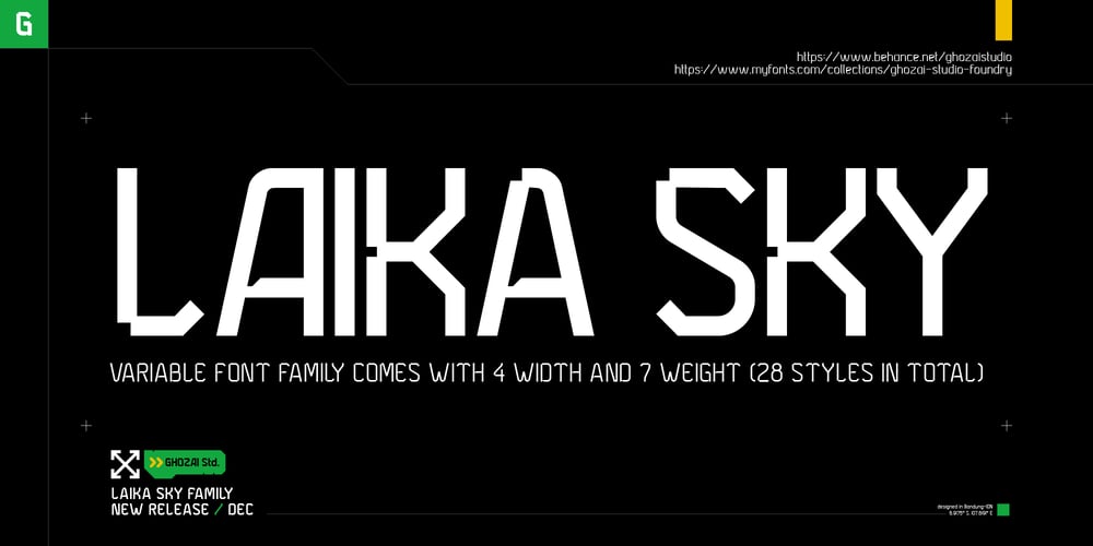 Laika Sky font