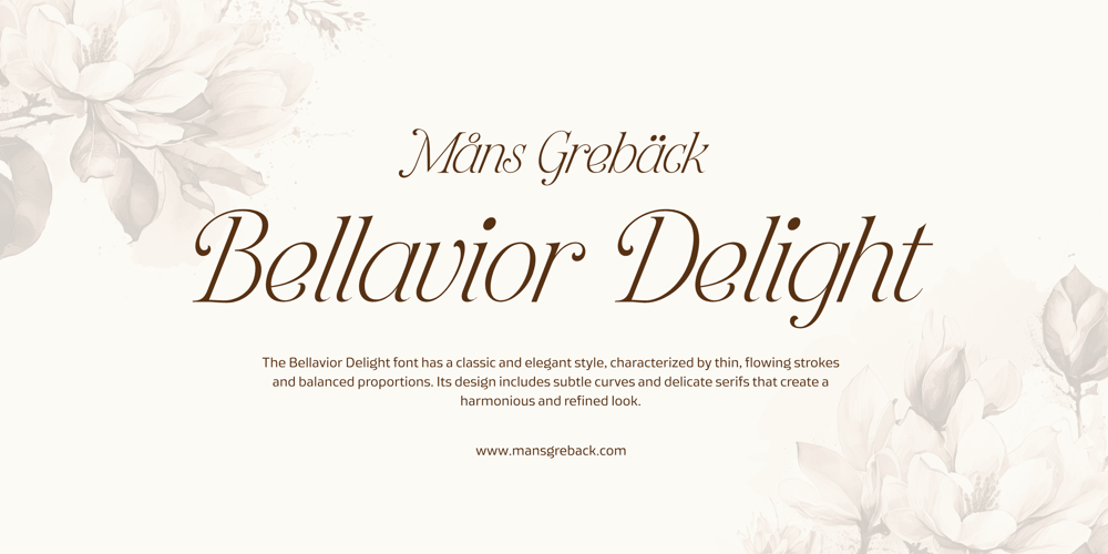 Bellavoir Delight font