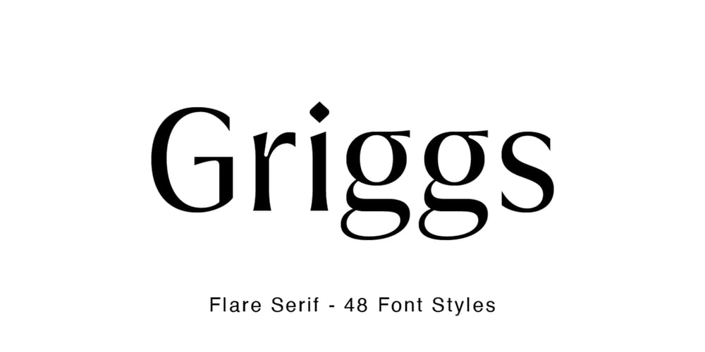 Griggs Flare font