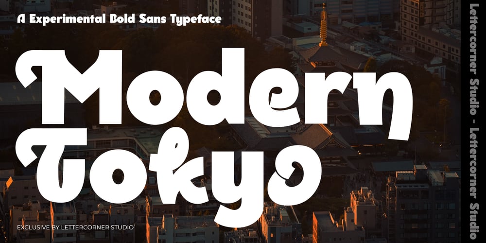 Modern Tokyo font