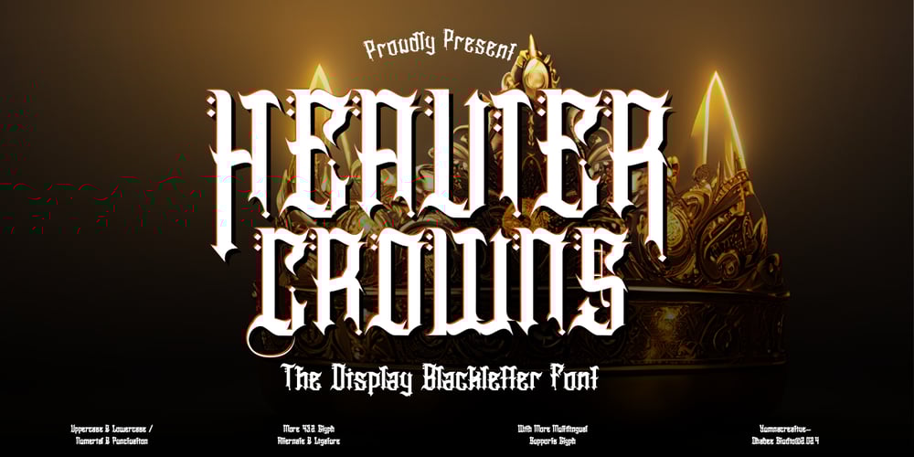 Heavier Crowns font