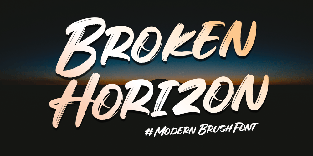Broken Horizon font