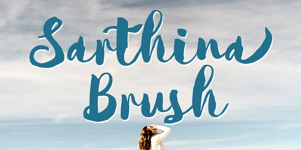 Sarthina Brush font