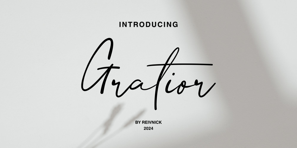 Gratior font