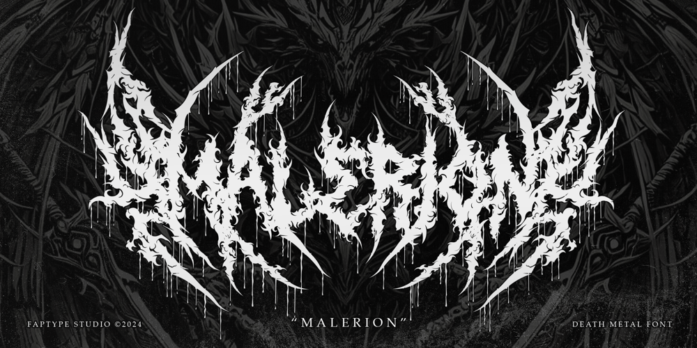 Malerion font