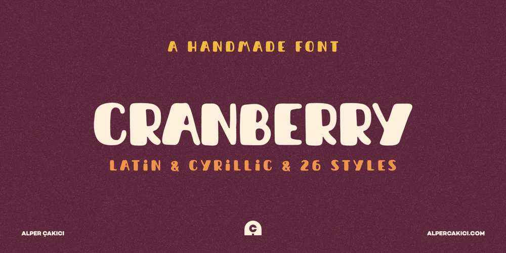 Cranberry font