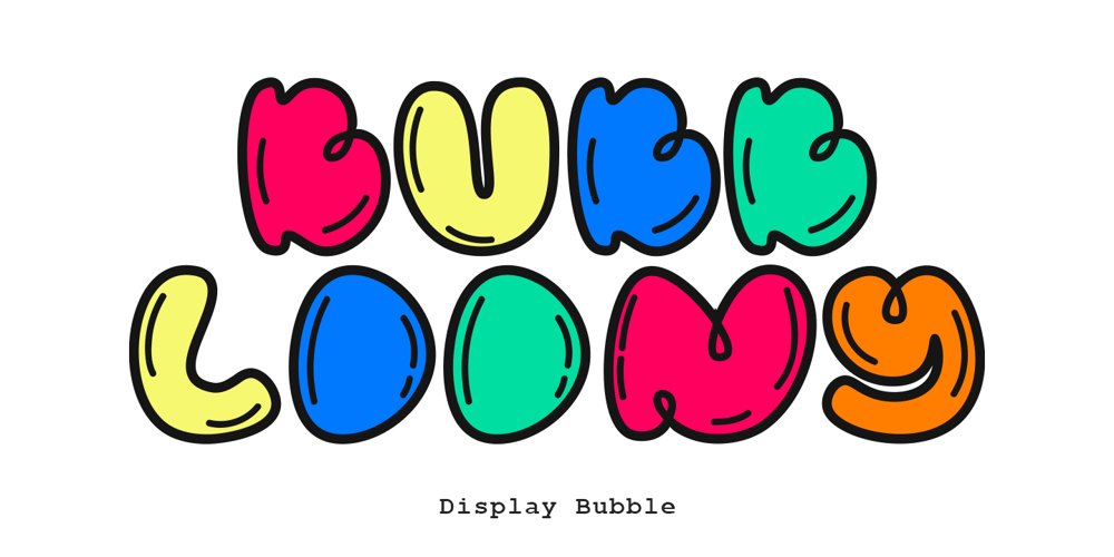 Bubbloony font
