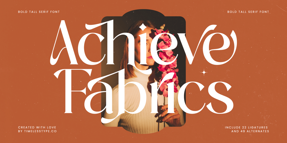 Achieve Fabrics font