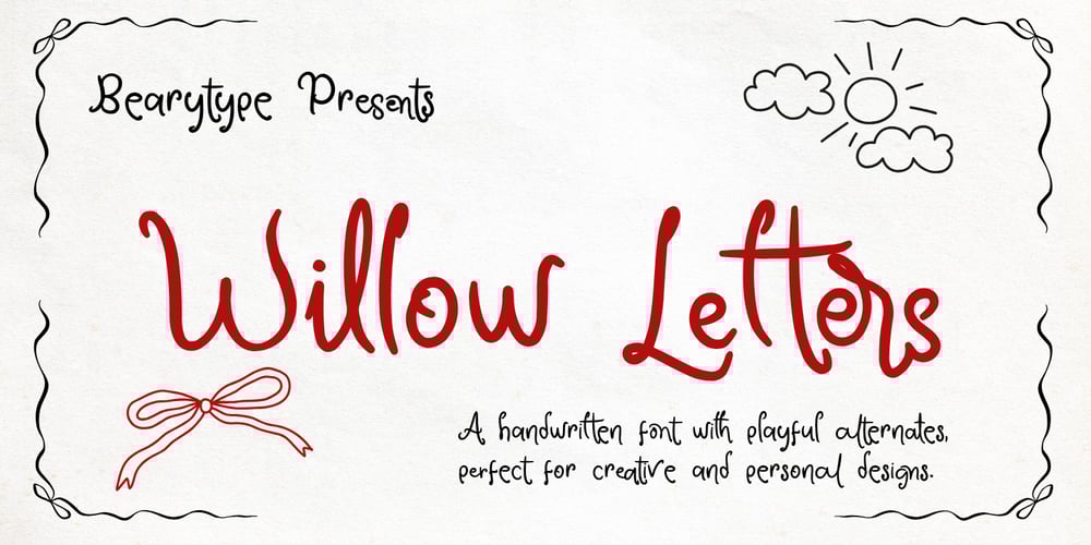 Willow Letters font