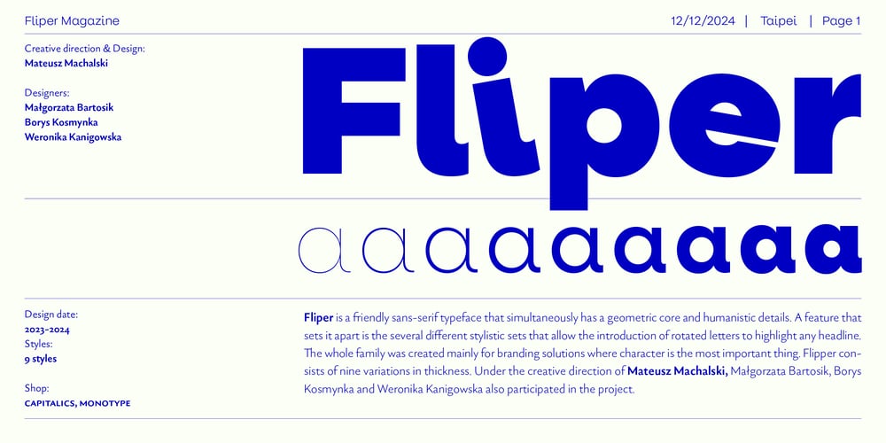 Fliper font