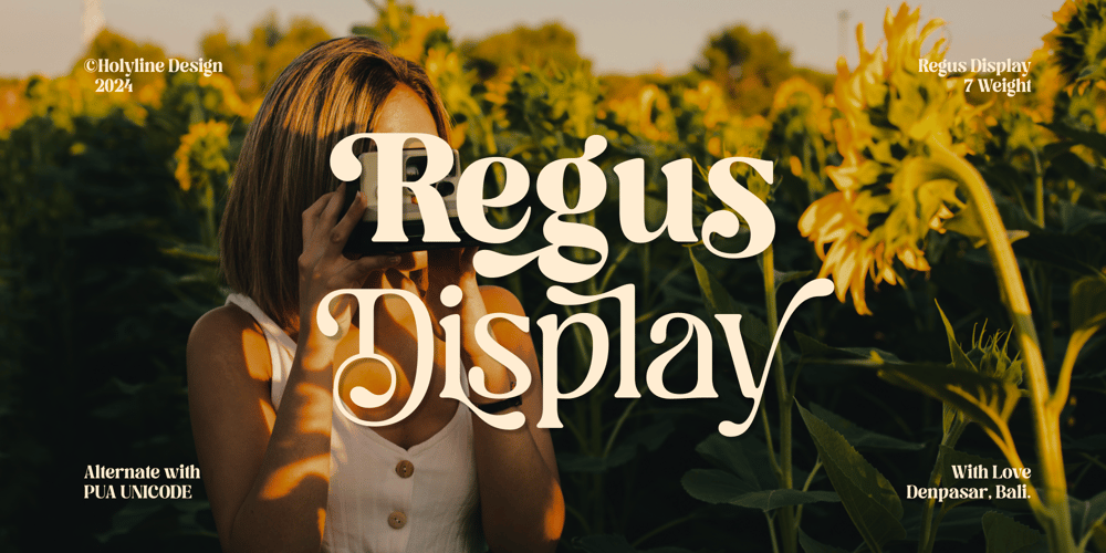 Regus Display font