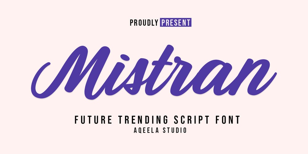 Mistran font