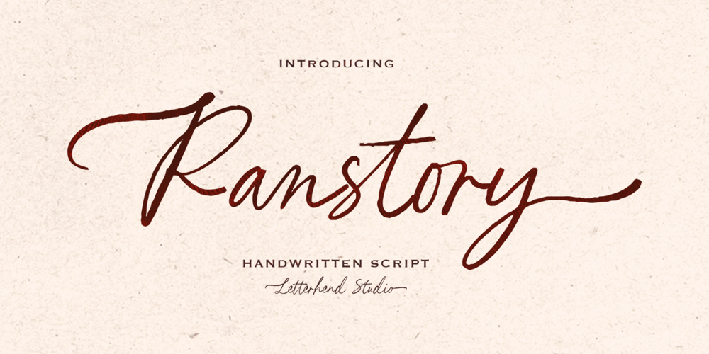 Ranstory font