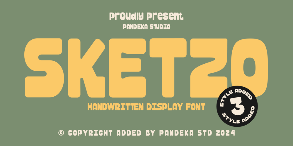Sketzo font