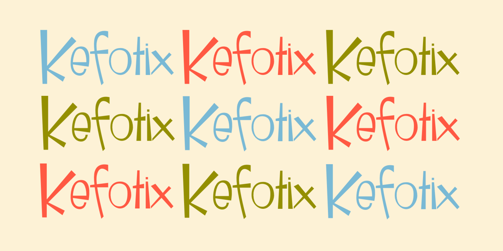 Kefotix font